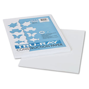 ESPAC103026 - Tru-Ray Construction Paper, 76 Lbs., 9 X 12, White, 50 Sheets-pack
