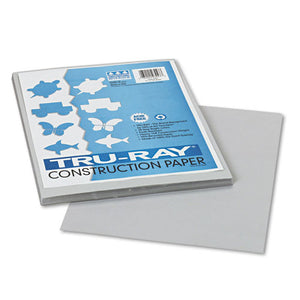 ESPAC103027 - Tru-Ray Construction Paper, 76 Lbs., 9 X 12, Gray, 50 Sheets-pack