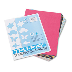 ESPAC103031 - Tru-Ray Construction Paper, 76 Lbs., 9 X 12, Assorted, 50 Sheets-pack