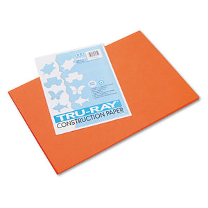 ESPAC103034 - Tru-Ray Construction Paper, 76 Lbs., 12 X 18, Orange, 50 Sheets-pack