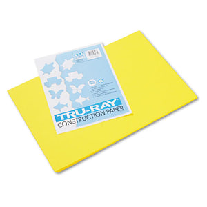 ESPAC103036 - Tru-Ray Construction Paper, 76 Lbs., 12 X 18, Yellow, 50 Sheets-pack