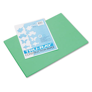ESPAC103038 - Tru-Ray Construction Paper, 76 Lbs., 12 X 18, Festive Green, 50 Sheets-pack