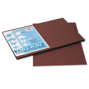 ESPAC103056 - Tru-Ray Construction Paper, 76 Lbs., 12 X 18, Dark Brown, 50 Sheets-pack