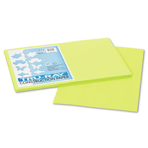 ESPAC103425 - Tru-Ray Construction Paper, 76 Lbs., 12 X 18, Brilliant Lime, 50 Sheets-pack