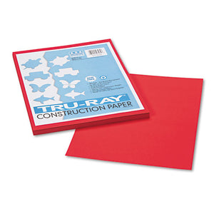 ESPAC103431 - Tru-Ray Construction Paper, 76 Lbs., 9 X 12, Festive Red, 50 Sheets-pack