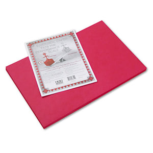 ESPAC103614 - Riverside Construction Paper, 76 Lbs., 12 X 18, Red, 50 Sheets-pack