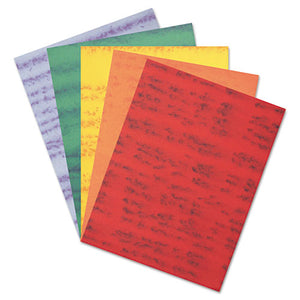 Marble Construction Paper, 76 Lb, 9 X 12, Assorted Colors, 50-pack