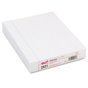 ESPAC2431 - Composition Paper With Red Rule, 16 Lbs., 8 X 10-1-2, White, 500 Sheets-pack