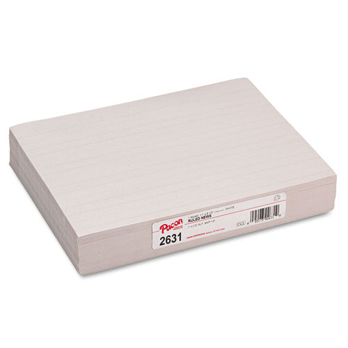 ESPAC2631 - Skip-A-Line Ruled Newsprint Paper, 30 Lbs., 11 X 8-1-2, White, 500 Sheets-pack