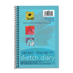 ESPAC4790 - Art1st Sketch Diary, 9 X 6, White, 70 Sheets