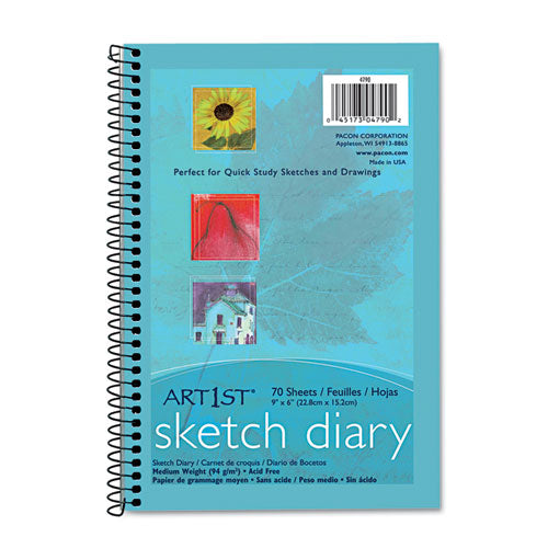 ESPAC4790 - Art1st Sketch Diary, 9 X 6, White, 70 Sheets