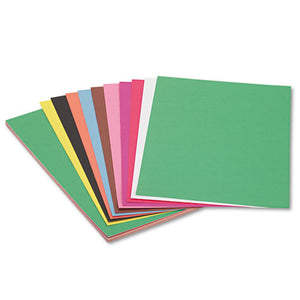 ESPAC6507 - Construction Paper, 58 Lbs., 12 X 18, Assorted, 50 Sheets-pack