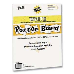 Super Value Posterboard, 22 X 28, White, 50-carton