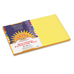 ESPAC8407 - Construction Paper, 58 Lbs., 12 X 18, Yellow, 50 Sheets-pack