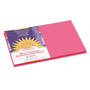 ESPAC9107 - Construction Paper, 58 Lbs., 12 X 18, Hot Pink, 50 Sheets-pack