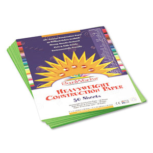ESPAC9603 - Construction Paper, 58 Lbs., 9 X 12, Bright Green, 50 Sheets-pack