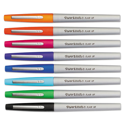ESPAP1927694 - Flair Porous Point Stick Liquid Pen, Assorted Ink, Ultra Fine, 8-st
