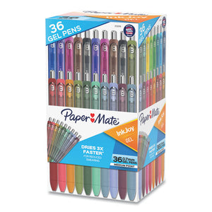 Inkjoy Gel Pen, Retractable, Medium 0.7 Mm, Assorted Ink And Barrel Colors, 36-pack
