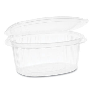 Earthchoice Pet Hinged Lid Deli Container, 4.92 X 5.87 X 2.48, 16 Oz, 1-compartment, Clear, 200-carton