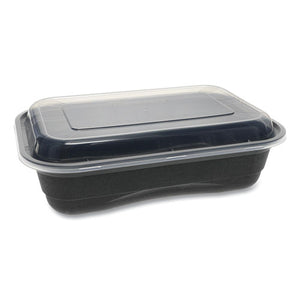 Earthchoice Mineral Filled Pp Containers, 7 X 7 X 1.8, 16 Oz, 1-compartment, Black-clear, 252-carton