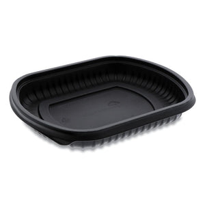 Earthchoice Clearview Mealmaster Container, 16 Oz, 8.13 X 6.5 X 1, 1-compartment, Black, 252-carton