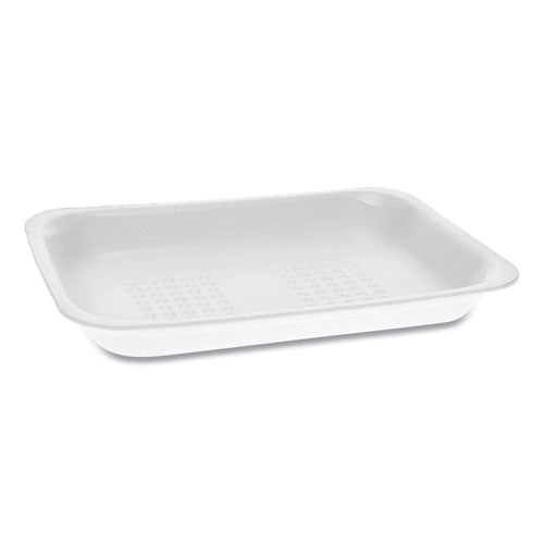 Meat Tray, #2, 8.38 X 5.88 X 1.21, White, 500-carton