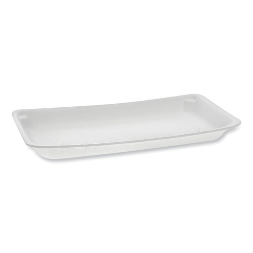 Supermarket Tray, #10p, 10.75 X 5.5 X 1.2, White, 400-carton