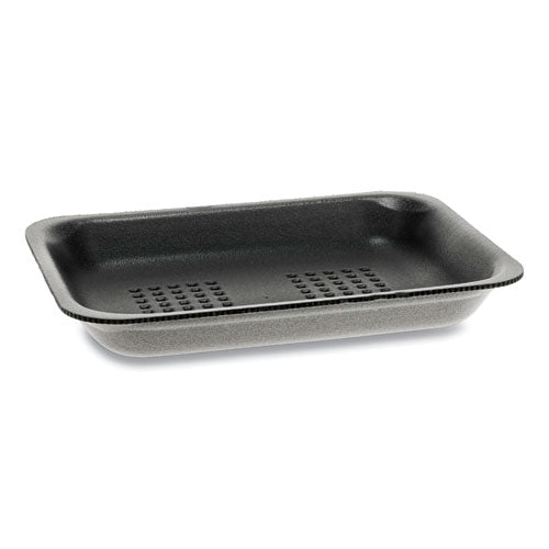 Supermarket Trays,  #2, 5.88 X  8.38 X 1.21, Black, 500-carton