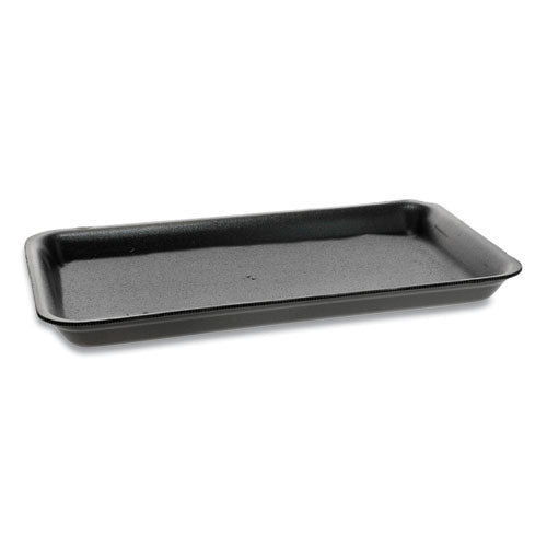 Supermarket Trays, #25p, 1-compartment, 14.75 X 8 X 1.36, Black, 200-carton