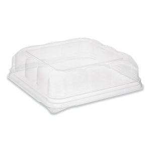 Recycled Plastic Square Dome, 7.5 X 7.5 X 2.02, Clear, 195-carton