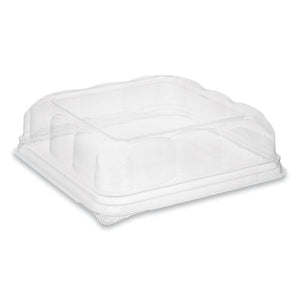 Recycled Plastic Square Dome, 7.5 X 7.5 X 2.02, Clear, 195-carton
