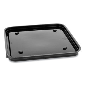 Recycled Plastic Square Base, 7.5 X 7.5 X 0.56, Black, 195-carton