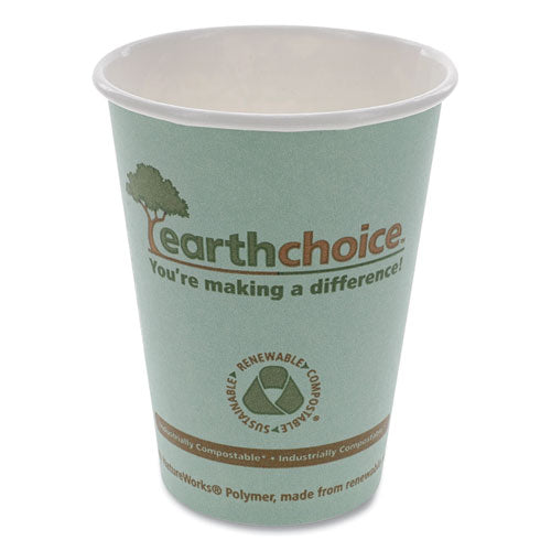 Earthchoice Hot Cups, 12 Oz, Teal, 1,000-carton