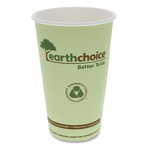 Earthchoice Hot Cups, 16 Oz, Green, 1,000-carton