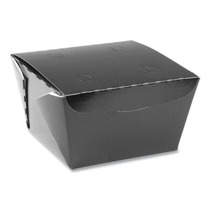 Earthchoice Onebox Paper Box, 46 Oz, 4.5 X 4.5 X 3.25, Black, 200-carton