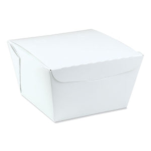 Earthchoice Onebox Paper Box, 46 Oz, 4.5 X 4.5 X 3.25, White, 200-carton