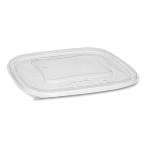 Earthchoice Recycled Plastic Square Flat Lids, 7.38 X 7.38 X 0.26, Clear, 300-carton