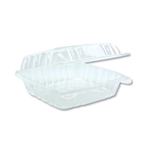 ESPCTYCI821200000 - HINGED LID CONTAINER, 8.34" X 8.24", CLEAR, 200-CARTON
