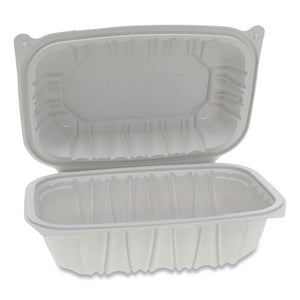 Vented Microwavable Hinged-lid Takeout Container, 9 X 6 X 3.1, 1-compartment, White, 170-carton