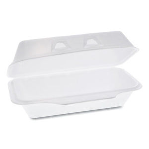 Smartlock Foam Hinged Containers, Medium, 8.75 X 4.5 X 3.13, 1-compartment, White, 440-carton