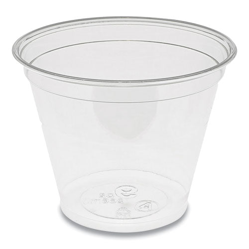 Earthchoice Recycled Clear Plastic Cold Cups, 9 Oz, 975-carton