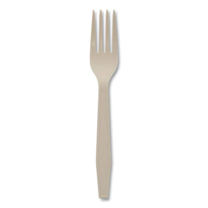 Earthchoice Psm Cutlery, Heavyweight, Fork, 6.88", Tan, 1,000-carton