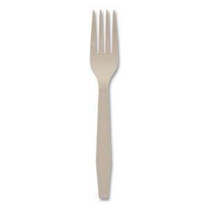 Earthchoice Psm Cutlery, Heavyweight, Fork, 6.88", Tan, 1,000-carton
