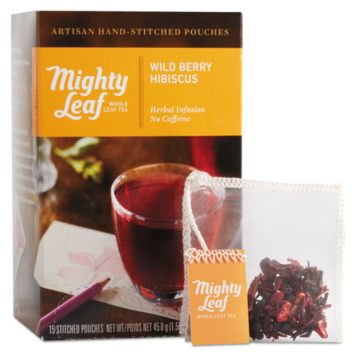 ESPEE510144 - Whole Leaf Tea Pouches, Wild Berry Hibiscus, 15-box