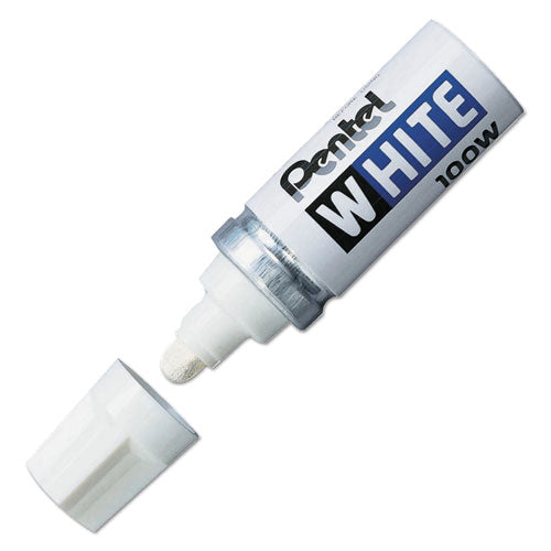 ESPEN100W - Permanent Marker, Broad Tip, White