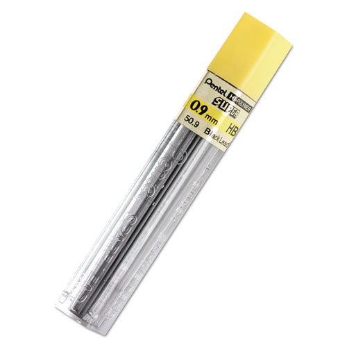 ESPEN509HB - Super Hi-Polymer Lead Refills, 0.9mm, Hb, Black, 15 Leads-pack