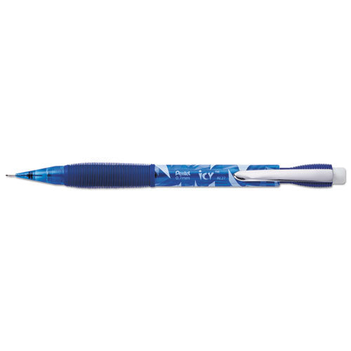 ESPENAL27TCSWSPR - Icy Mechanical Pencil, 0.7 Mm, Transparent Blue Barrel, 24-pack