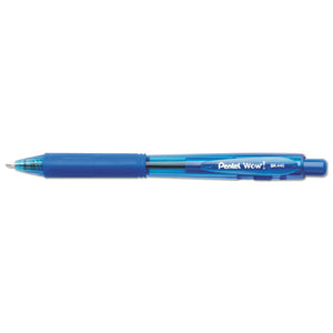 ESPENBK440C - Wow! Retractable Ballpoint Pen, 1mm, Blue Barrel-ink, Dozen