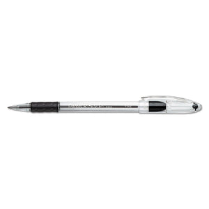 ESPENBK90A - R.s.v.p. Stick Ballpoint Pen, .7mm, Trans Barrel, Black Ink, Dozen