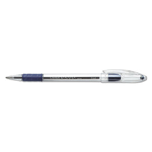 ESPENBK90C - R.s.v.p. Stick Ballpoint Pen, .7mm, Trans Barrel, Blue Ink, Dozen